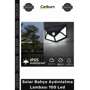 #Solar Dış Mekan Sensörlü Güneş Enerjili Su Geçirmez Solar Bahçe Aydınlatma Lambası 100 Led