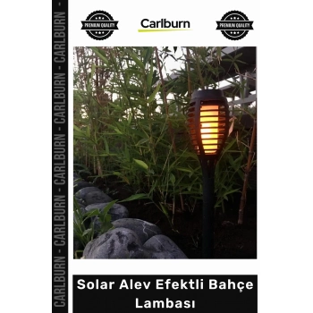 #Solar Güneş Enerjili LED Dekoratif Dayanıklı Kazıklı Şık Solar Alev Efektli Bahçe Lambası