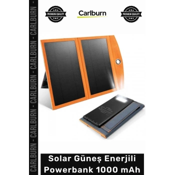 #Solar Kamp Karavan Taşınabilir Şarj Cihazı Hızlı TypeC USB Solar Güneş Enerjili Powerbank 1000mAh