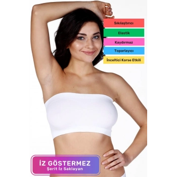 Özel Üretim Straples Sıkılaştırıcı Dikleştirici Şekillendirici Toparlayıcı Kadın Dikişsiz Bondeo Askısız Sütyen