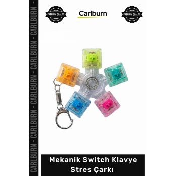 #Switch Hediye Clicky Şeffaf Mekanik Switch Klavye Stres Çarkı Renkli Tuşlu Fidget Oyuncak
