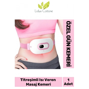 Taşınabilir Titreşimli Isı Veren Sıcak Tutan Regl Ağrıları Dijital Bel Özel Gün Adet Masaj Kemeri