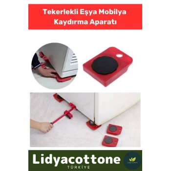 Tekerlekli Mobilya Ağır Beyaz Eşya Kaydırma Aparatı Krikolu Set