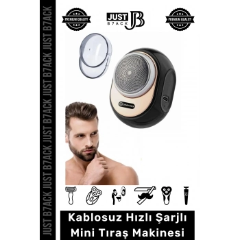 #TıraşMakinesi Seyahat Mini Taşınabilir Hızlı Şarjlı Güçlü Yuvarlak Etkili Kablosuz Tıraş Makinesi