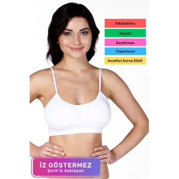 Yeni Sezon Toparlayıcı Nefes Alabilen Kumaş Zarif İç Göstermeyen İnce Askılı Sporcu Kadın Bustiyer