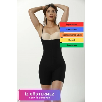 Özel Üretim Vücut Şekillendirici Toparlayıcı Kaymaz Kadın İz Göstermeyen Lazer Kesim Tam Boy Askılı Korse