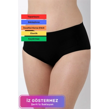 Özel Üretim Vücut Şekillendirici Toparlayıcı İz Göstermeyen Lazer Kesim Kaymaz Bato Kadın Külot