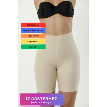 Özel Üretim Kadın Vücut Şekillendirici Kadın Kaymaz Toparlayıcı Lazer Kesim Paçalı Korse