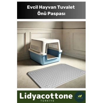 Tuvalet Önü Mama Kabı Kum Paspası Kaymaz Dayanıklı Silinebilir Yıkanabilir Evcil Hayvan