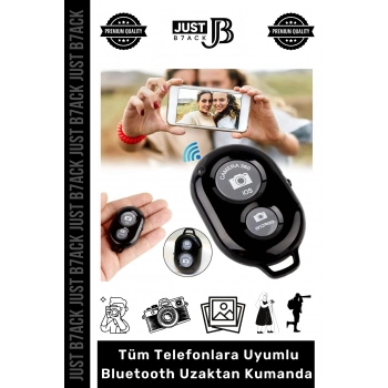#UzaktanKumanda Bluetooth Tüm Telefonlara Uyumlu Pilli Fotoğraf Video Selfie Uzaktan Kumanda