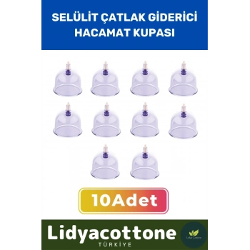 Vakumlu 5 Numara Hacamat Kupası 10 Adet Premium Seri Çatlak