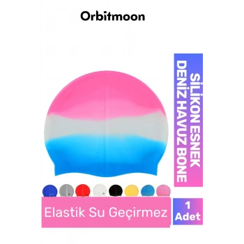 Yeni Seri Kaymaz Su Geçirmez Sızdırmaz Silikon Yüzücü Elastik Yüzme Şapkası Havuz Deniz Bonesi