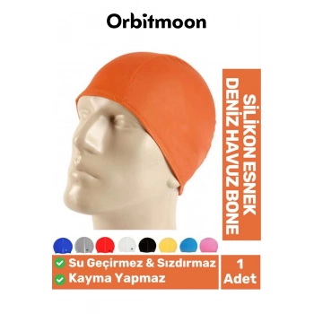 Yeni Seri Kaymaz Su Geçirmez Sızdırmaz Silikon Yüzücü Elastik Yüzme Şapkası Havuz Deniz Bonesi