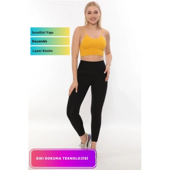 Yeni Seri Toparlayıcı Vücut Şekillendirici Kaymaz Bel Kısmı Çift Kat Yüksek Bel Lazer Kesim Kadın Spor Tayt