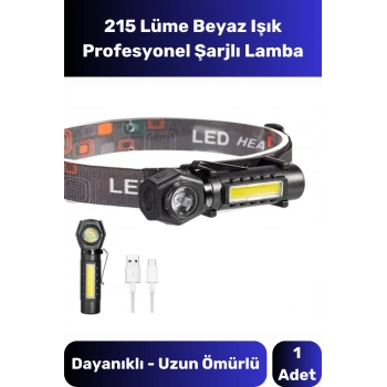 Yeni Sezon Nokta Geniş Aydınlatma Sert Plastik 150 Metre Şarjlı Mıknatıslı Kafa Lambası