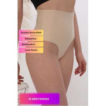 Yeni Sezon Kaymaz Vücut Şekillendirici Sıkılaştırıcı Toparlayıcı Şekillendirici Lazer Kesim String Korse