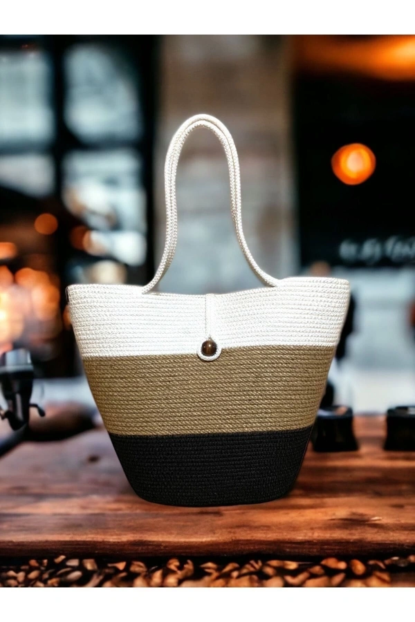 Çanta Günlük Kulanıma Veya Plaj Çantası Jüte Çanta