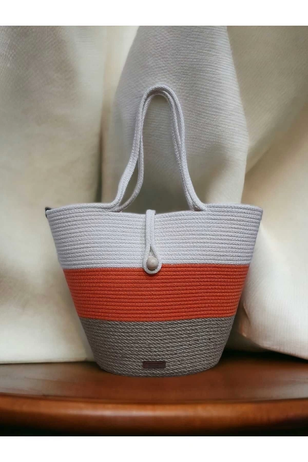 Çanta Günlük Kullanma Uygun Veya Plaj Çantası Jüte Çanta