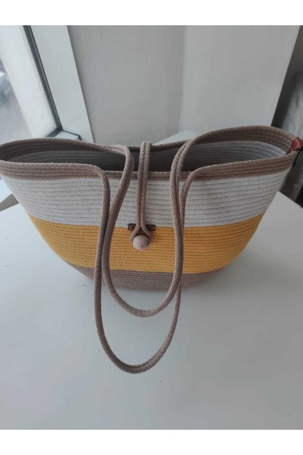 Çanta Plaj Ve Günlük Kullanıma Uygun Çanta Jüte Çanta