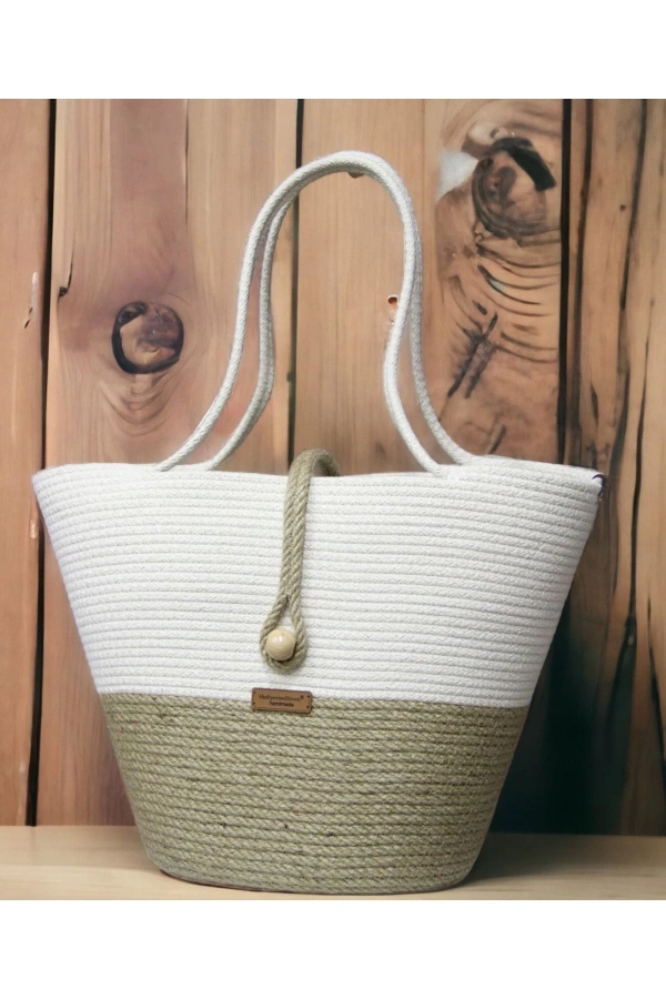 El Yapımı Çanta, Plaj Çantası.hasır Çanta Büyük Çanta, Günlük Kol Çantası Jüte Çanta