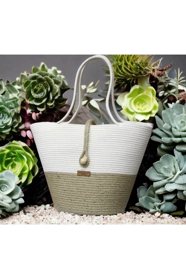 El Yapımı Çanta, Plaj Çantası.hasır Çanta Büyük Çanta, Günlük Kol Çantası Jüte Çanta