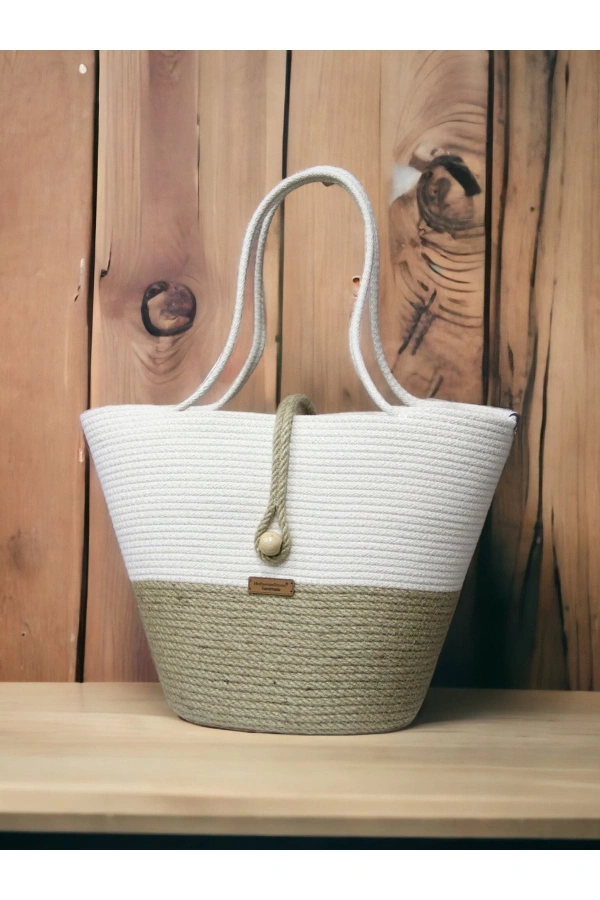 El Yapımı Çanta, Plaj Çantası.hasır Çanta Büyük Çanta, Günlük Kol Çantası Jüte Çanta