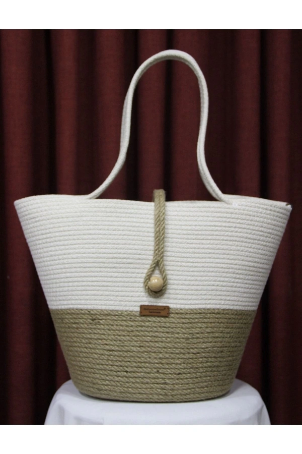 El Yapımı Çanta, Plaj Çantası.hasır Çanta Büyük Çanta, Günlük Kol Çantası Jüte Çanta