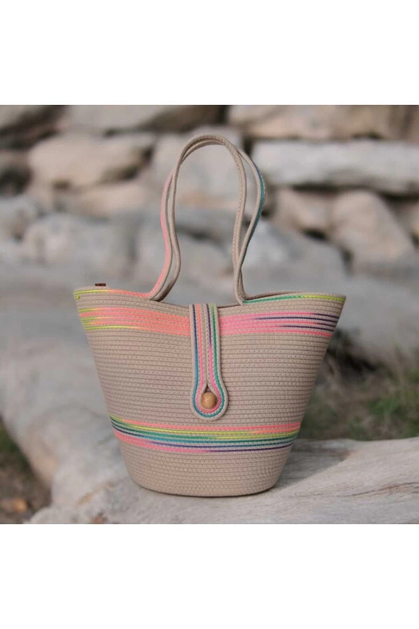 Elyapımı Çanta Hasır Çanta El Yapımı Çanta, Plaj Çantası Jüte Çanta Özel
