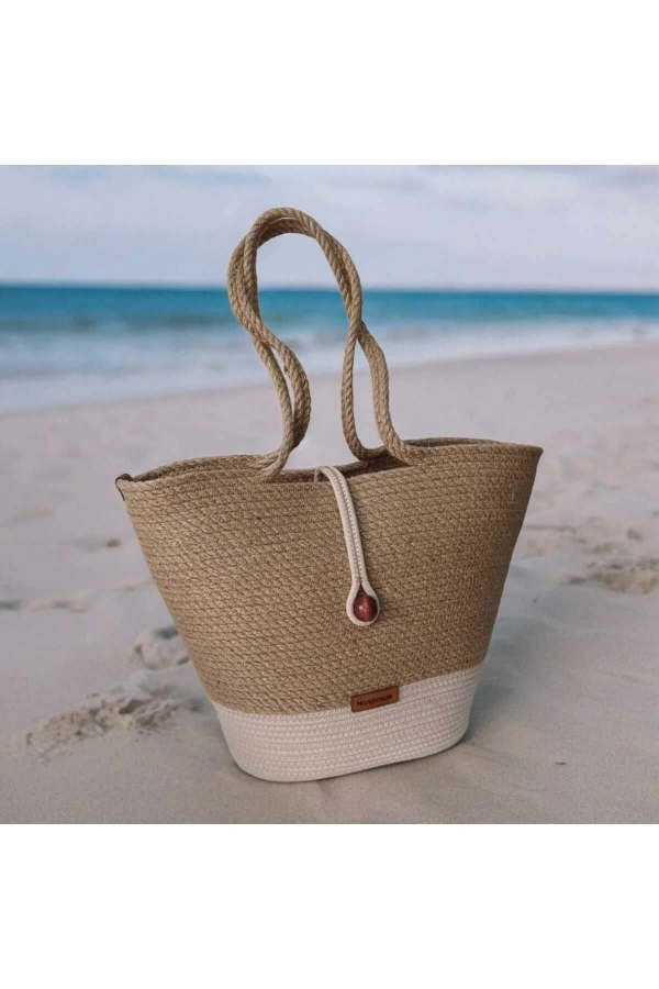 Elyapımı Çanta Hasır Çanta Plaj Çantası . Hasır Çanta, Büyük Çanta,çantası Jüte Çanta Tasarım Şık