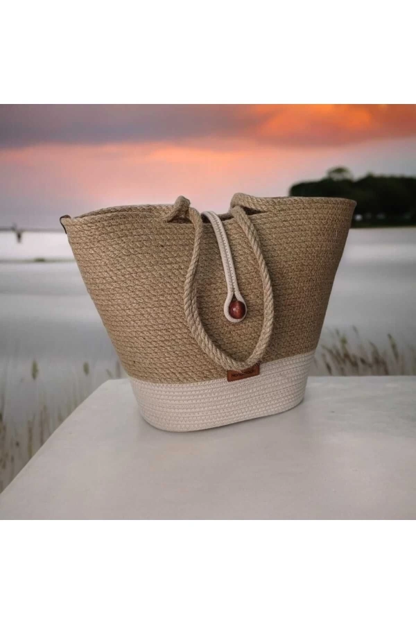Elyapımı Çanta Hasır Çanta Plaj Çantası . Hasır Çanta, Büyük Çanta,çantası Jüte Çanta Tasarım Şık