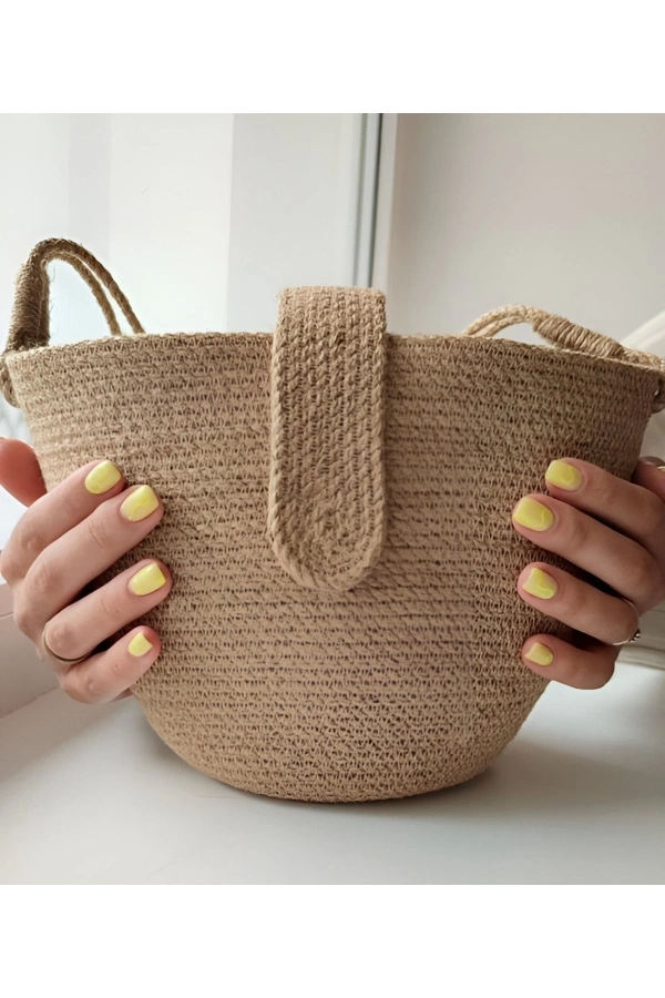 Hasır Çanta Tasarım Çanta , Otantik Kadın Çantası, El Yapımı Çanta, Jüte Çanta