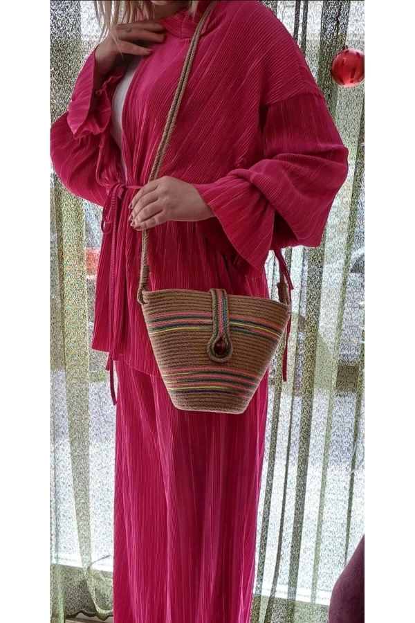 Hasır Çanta Tasarım Miniboy Çanta ,elite Otantik Kadın Çantası, El Yapımı Çanta, Jüte Çanta