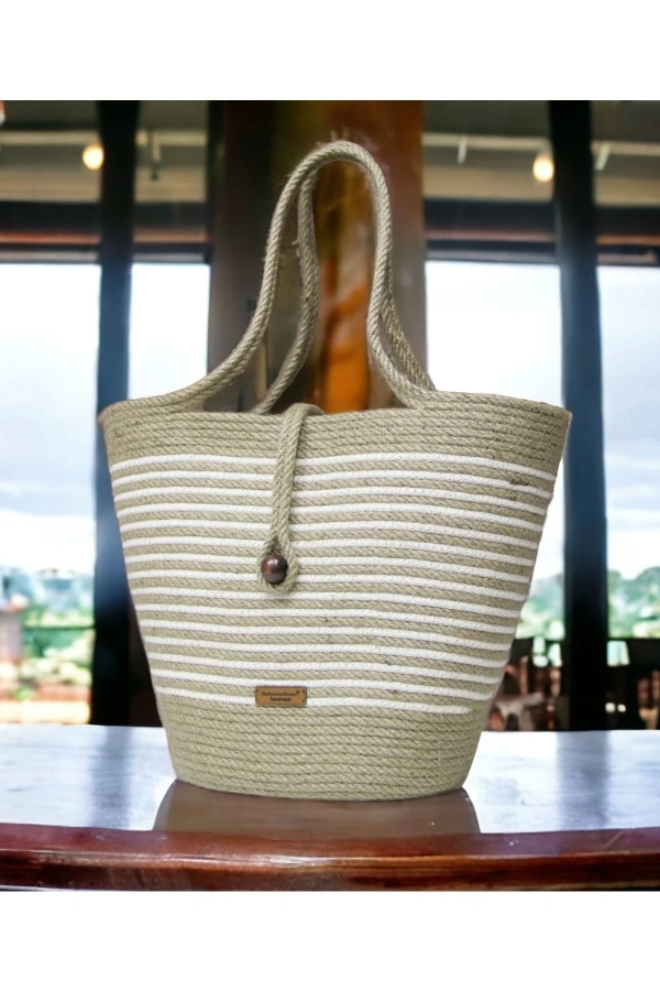Hasır Çanta,plaj Çantası,tasarım Çanta , Otantik Kadın Çantası, El Yapımı Çanta, Jüte Çanta