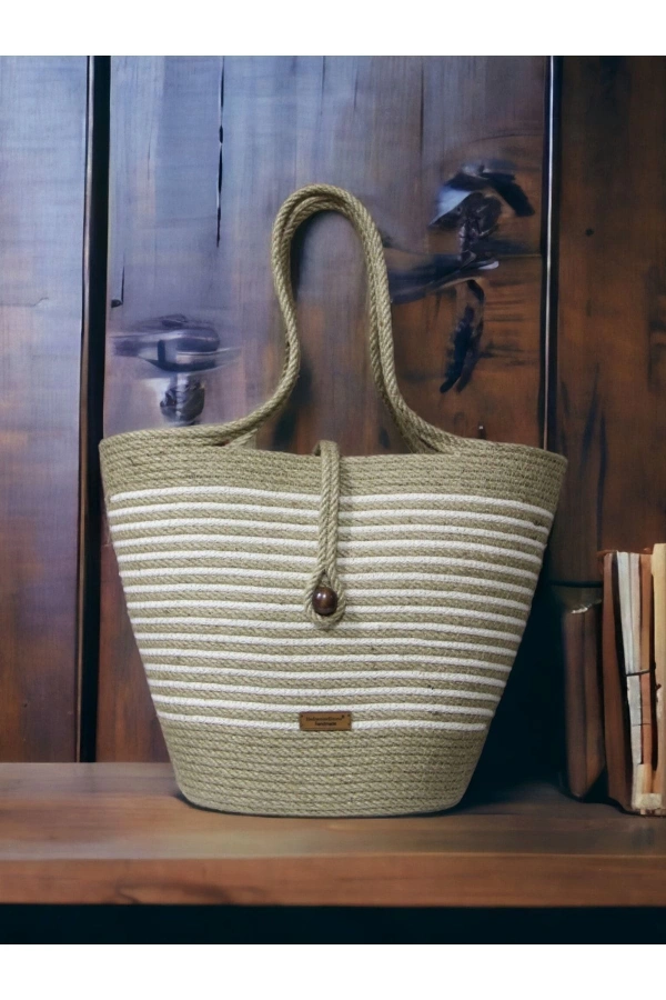 Hasır Çanta,plaj Çantası,tasarım Çanta , Otantik Kadın Çantası, El Yapımı Çanta, Jüte Çanta