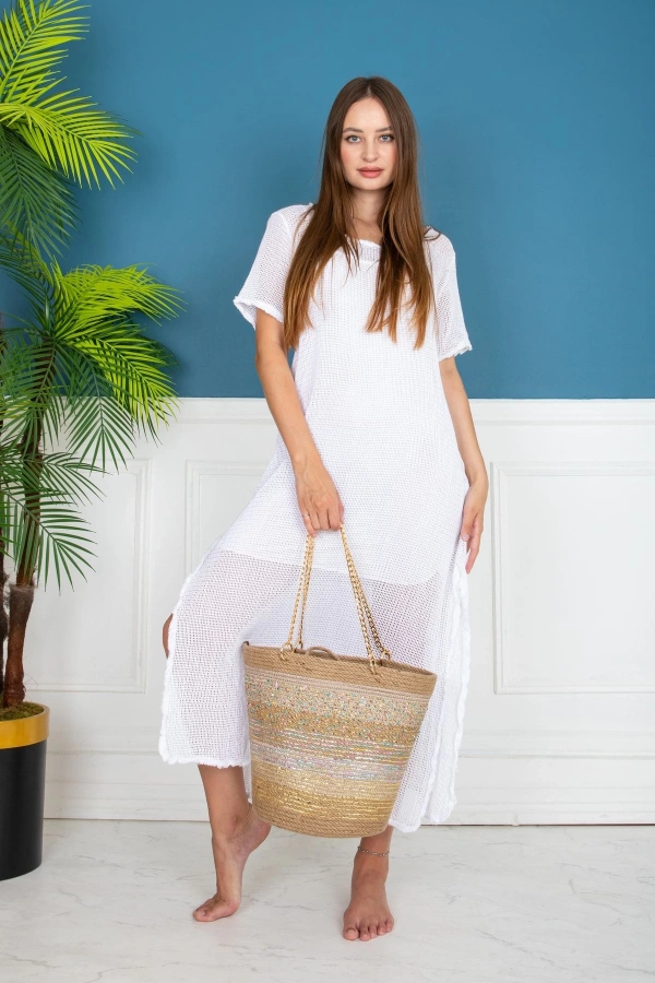 Hasır Çanta,plaj Çantası,tasarım Çanta , Otantik Kadın Çantası, El Yapımı Çanta, Jüte Çanta