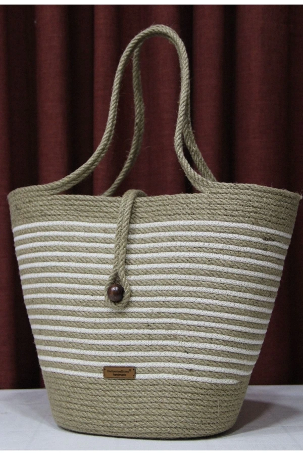 Hasır Çanta,plaj Çantası,tasarım Çanta , Otantik Kadın Çantası, El Yapımı Çanta, Jüte Çanta
