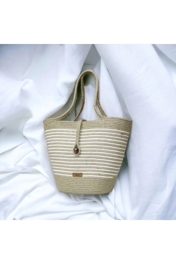Hasır Çanta,plaj Çantası,tasarım Çanta , Otantik Kadın Çantası, El Yapımı Çanta, Jüte Çanta