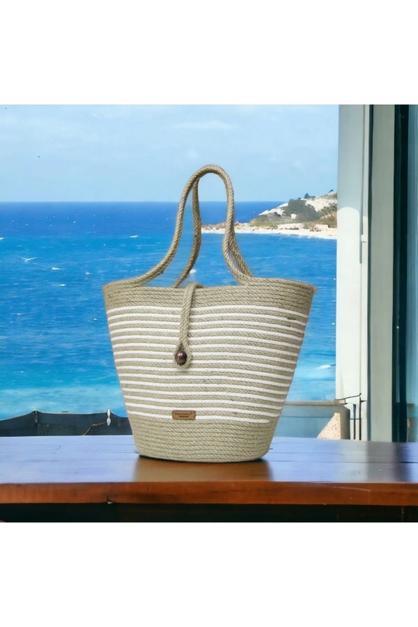 Hasır Çanta,plaj Çantası,tasarım Çanta , Otantik Kadın Çantası, El Yapımı Çanta, Jüte Çanta