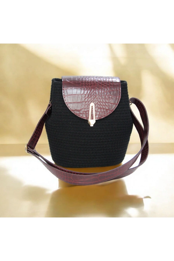 hasır deri kapaklı deri saplı el yapımı spor çanta