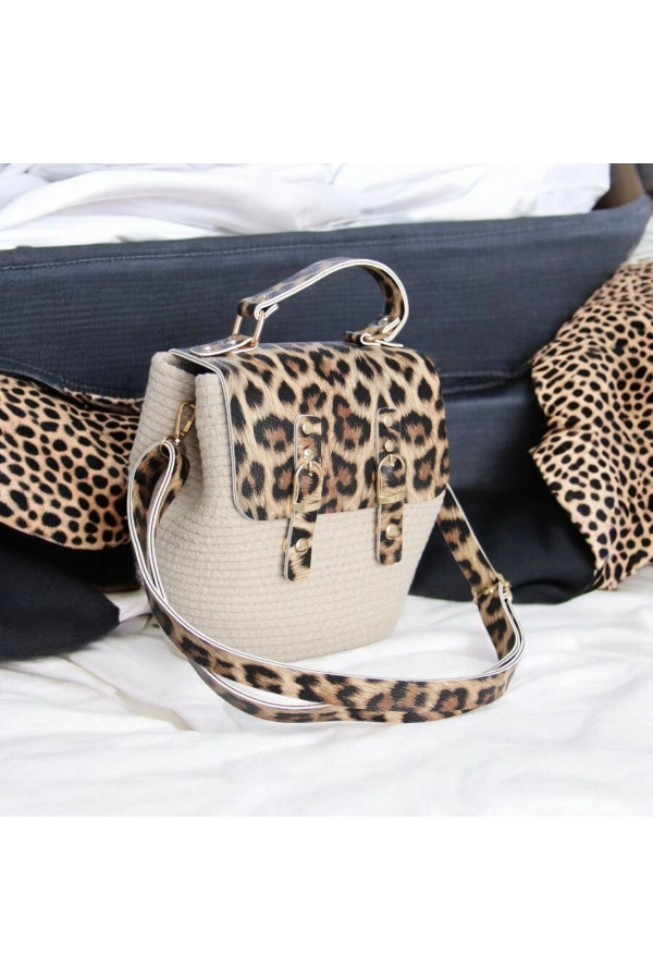 hasır deri kapaklı deri saplı el yapımı spor çanta