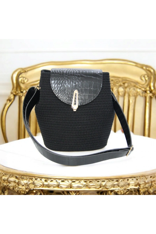 hasır deri kapaklı deri saplı el yapımı spor çanta