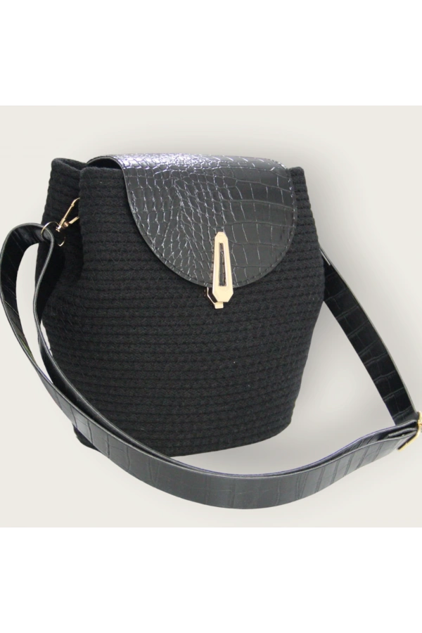 hasır deri kapaklı deri saplı el yapımı spor çanta