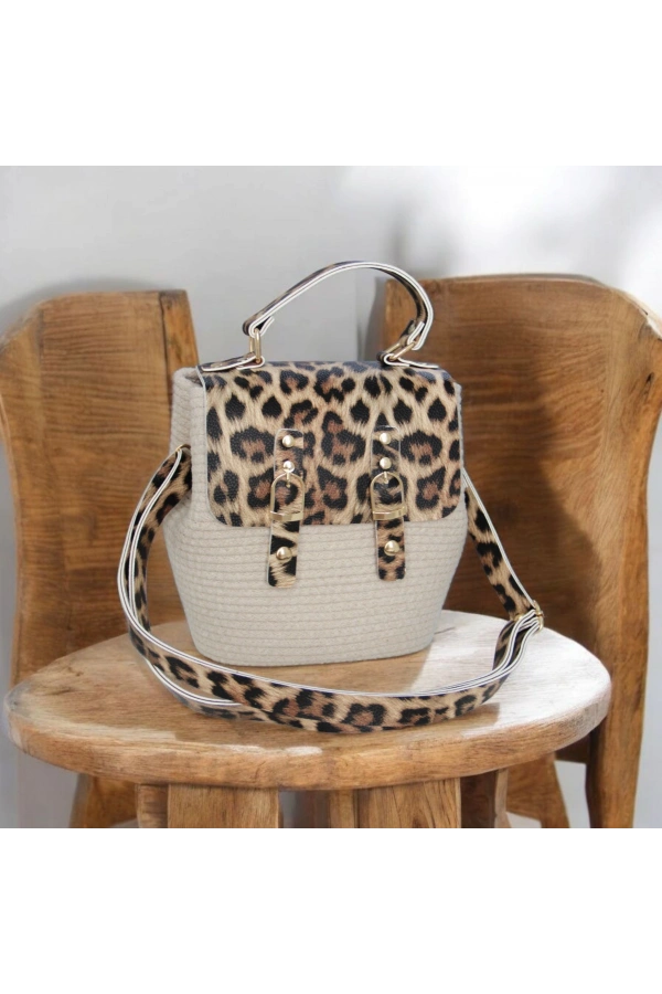 hasır deri kapaklı deri saplı el yapımı spor çanta