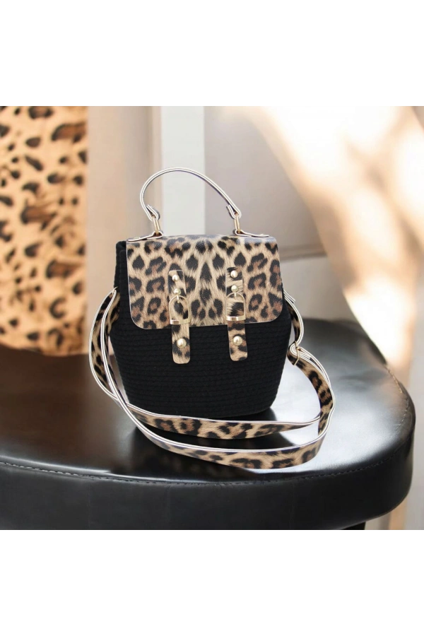 hasır deri kapaklı deri saplı el yapımı spor çanta