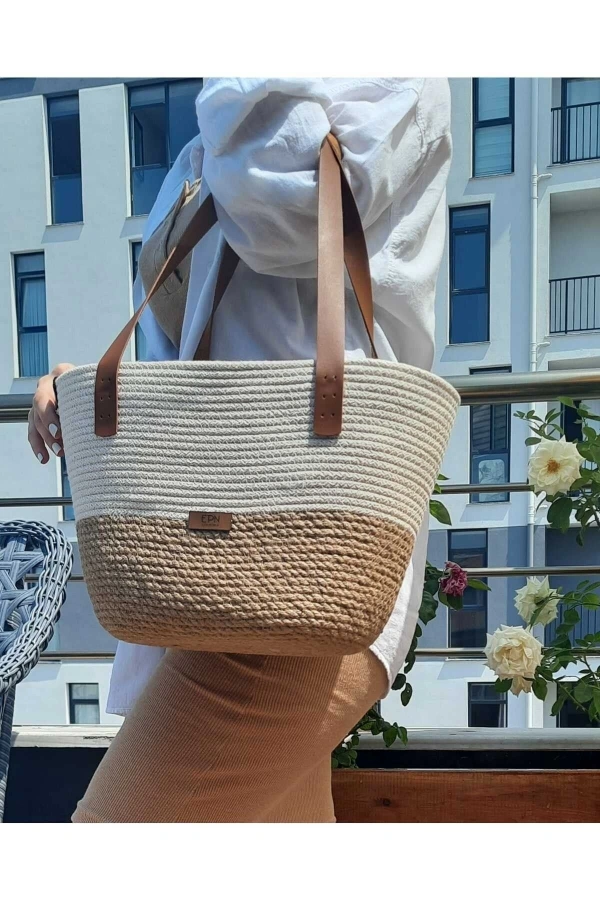 Kadın Hasır Çanta Günlük Tarz Çanta