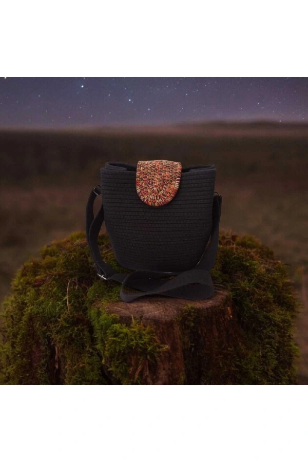 omuz çantası  %100 pamuklu  gerçek kordon  ve gerçek Jüt ipden etnik tasarım  kadın çantası