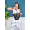 Hasır Çanta Tasarım Midi Boy Çanta ,elite Otantik Kadın Çantası, El Yapımı Çanta, Jüte Çanta