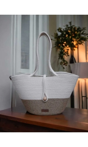 Çanta Günlük Kullanıma Uygun Veya Plaj Çantası Jüte Çanta