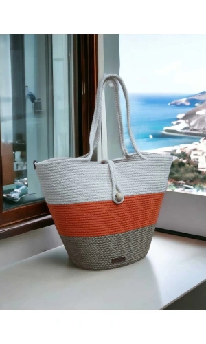 Çanta Günlük Kullanma Uygun Veya Plaj Çantası Jüte Çanta