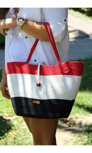 El Yapımı Çanta, Plaj Çantası. Büyük Çanta, Günlük Kol Çantası Jüte Çanta